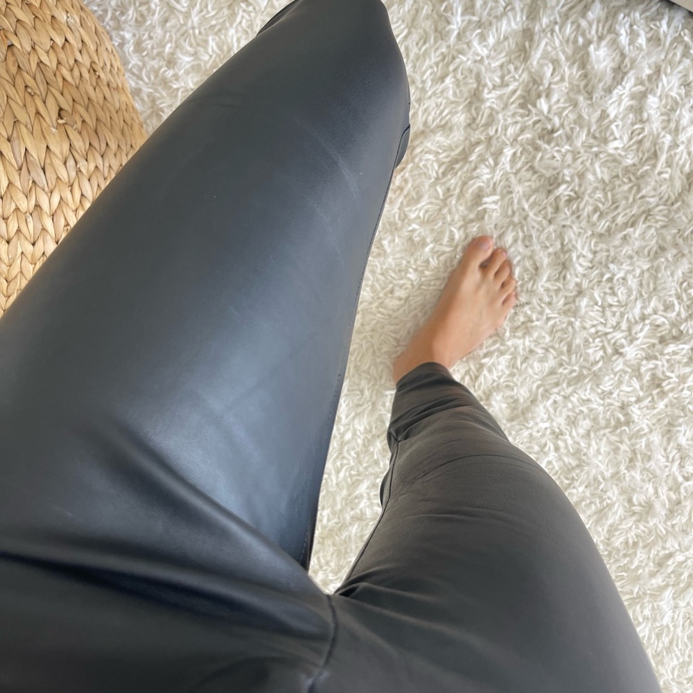 ZARA Black Leather Pants